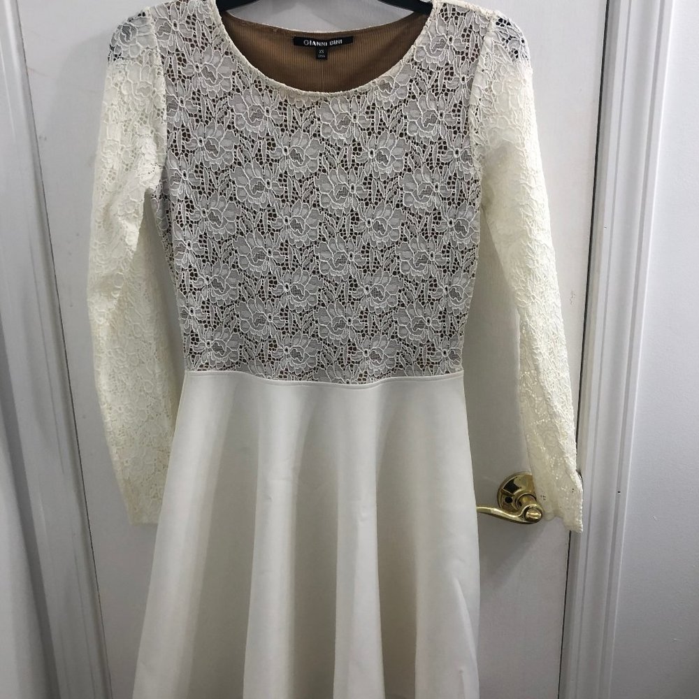 Gianni Bini White Lace Dress